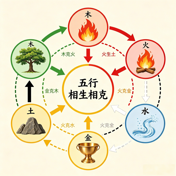五行方位对应图